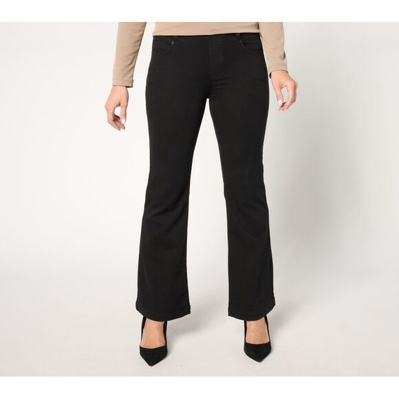 Liverpool Los Angeles Women's Pants Sz 0 Gia Pull-On Bootcut Jean Black A658802 - Picture 1 of 4